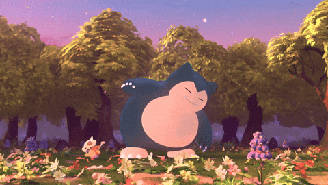 Snorlax in Flowers